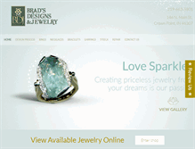 Tablet Screenshot of bradsdesignsandjewelry.com